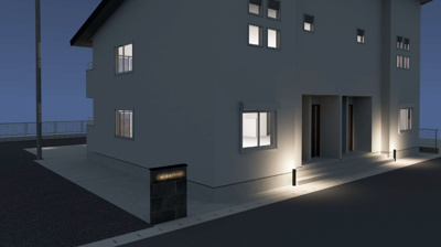 【外観パース】 | （仮称）大沢新新築アパート