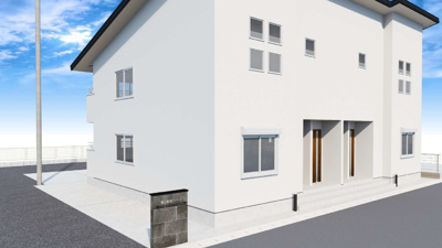 【外観パース】 | （仮称）大沢新新築アパート