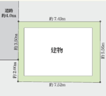 世田谷区上祖師谷　建築条件付売地の区画図