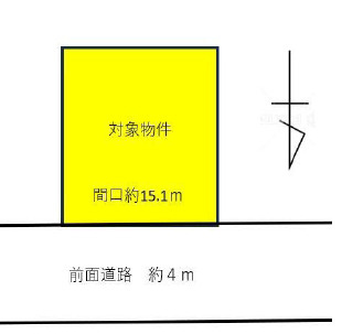 高砂市伊保崎２丁目　土地の土地図|敷地約67.9坪です。