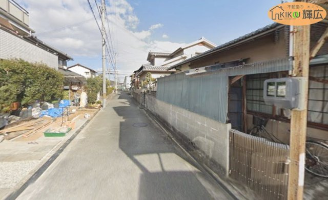 高砂市伊保崎２丁目　土地の前面道路含む現地写真