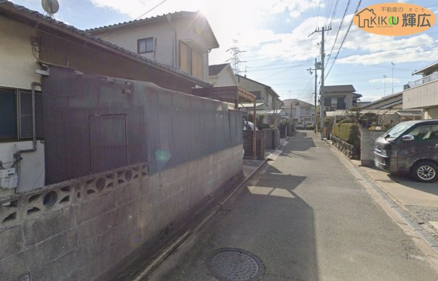 高砂市伊保崎２丁目　土地の前面道路含む現地写真