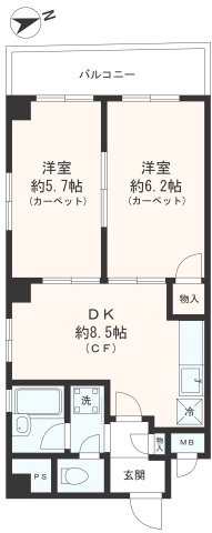 メゾンドビィフォーレの間取り