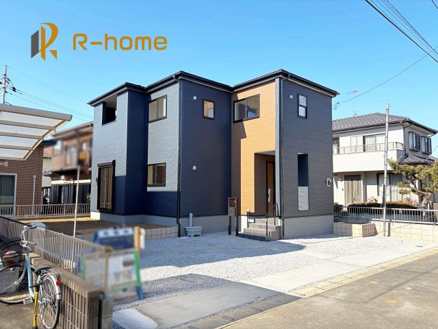 古河市長谷町第6　新築戸建て　1号棟の外観|ご予約を頂ければ、『平日』はもちろん『早朝』や『夜間』もご見学可能です♪お気軽にお申し付けください♪