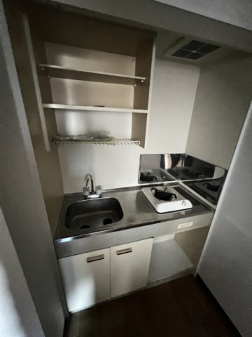 アルファポレールのキッチン|ガスコンロ(1口)付き