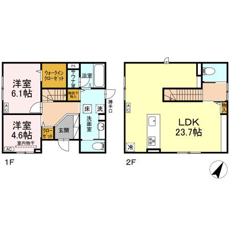 【間取り】 | コンフォレスト軽井沢Ⅰ