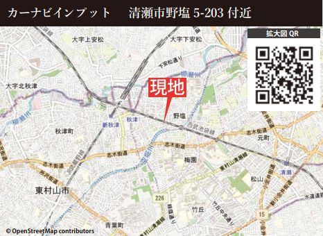 KEIAI GRACE 清瀬市野塩１１期の地図