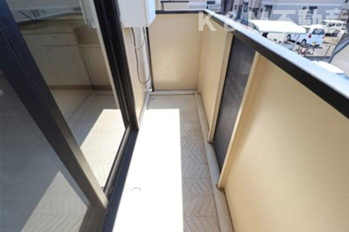 グリーンシャトルDのバルコニー|落ち着いた時間を過ごせるバルコニーです