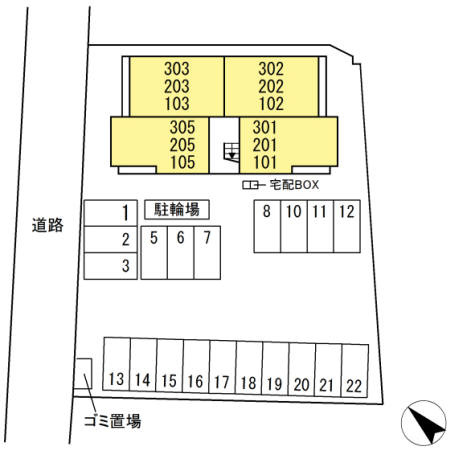 シティシャルム　　刈谷市近郊の賃貸ならクラスホーム刈谷の区画図
