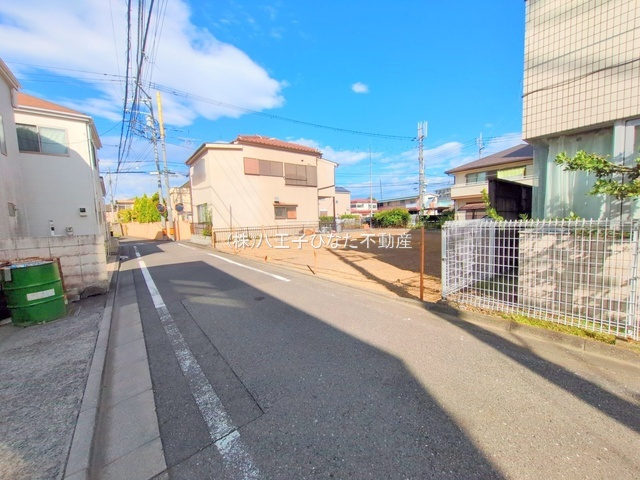 祝：成約済み　八王子市　暁町　売地の前面道路含む現地写真|～仲介手数料無料☆八王子ひなた不動産～　八王子市暁町　売地