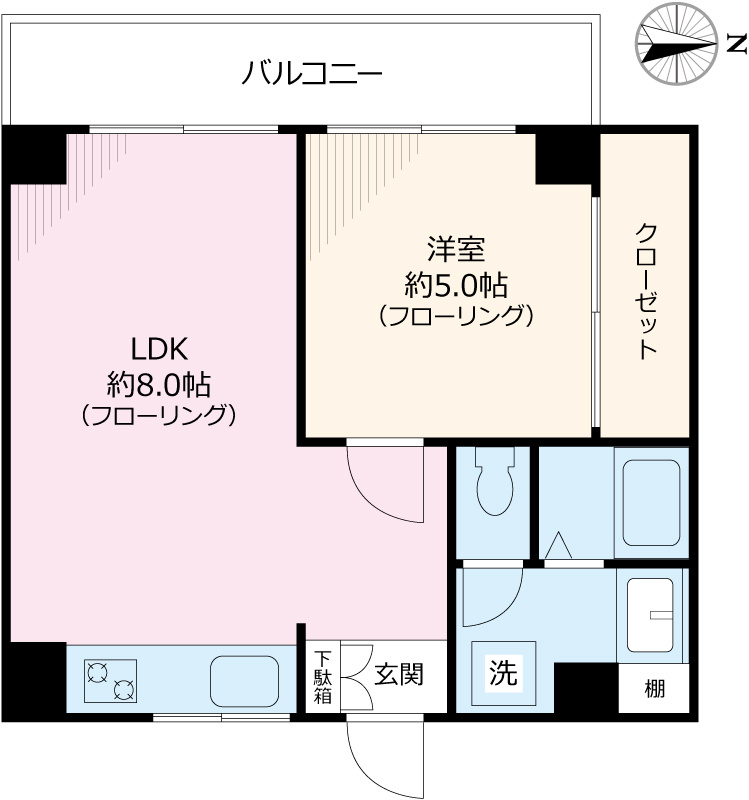 コーポ高木の間取り