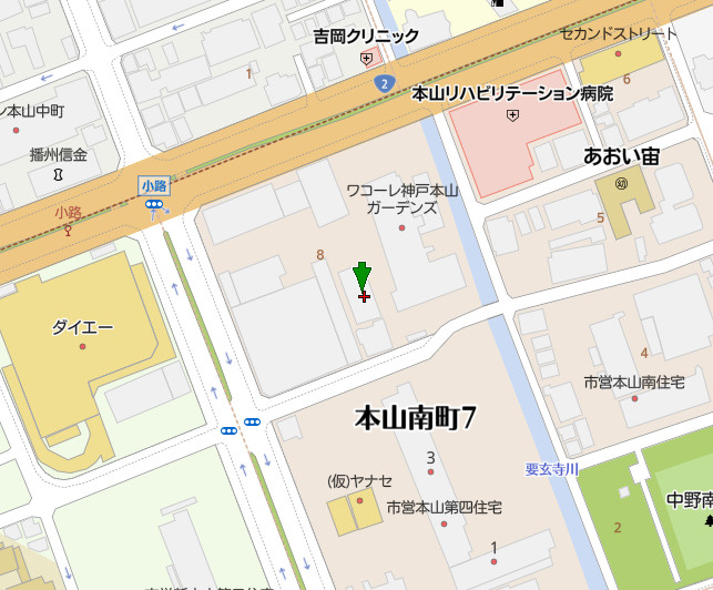 甲南メゾン本山の地図