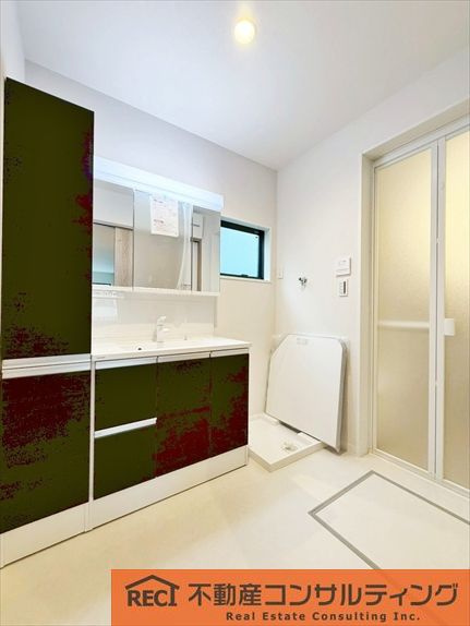 神戸市灘区楠丘町5丁目　新築戸建　B号地の独立洗面台