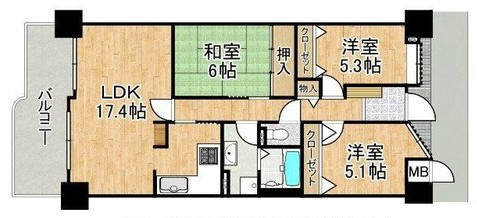 【間取り】 | ジークレフ武庫川公園