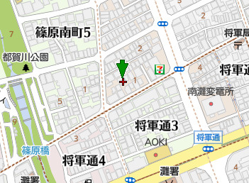 神戸市灘区篠原南町4丁目　新築戸建の地図
