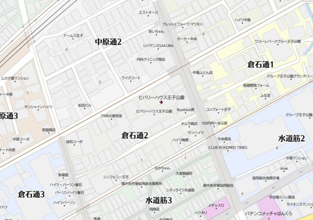 ビバリーハウス王子公園の地図