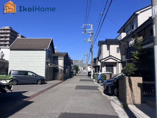 明石市田町2丁目　中古戸建の前面道路含む現地写真|【ホームページに現地動画掲載中】●年中無休：当日予約可●前面道路ゆったり交通量少なく安心！