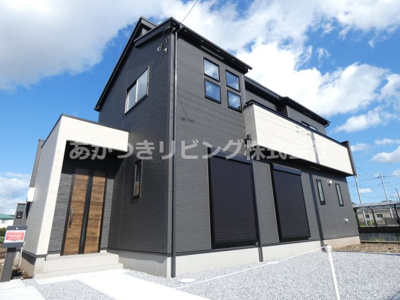 【外観】 | 小山市雨ヶ谷新田 | ブラックベースの存在感ある外観が◎