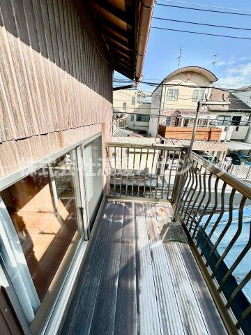 駒川テラスハウスのバルコニー|南面バルコニー