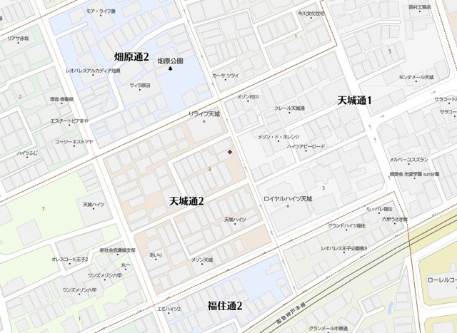 神戸市灘区天城通2丁目　中古戸建の地図