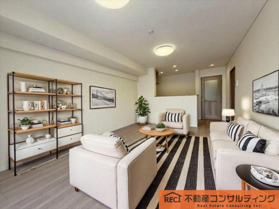 【居間・リビング】 | アーバングリーン本山 | 福池小学校徒歩2分でお子様の通学も安心の距離