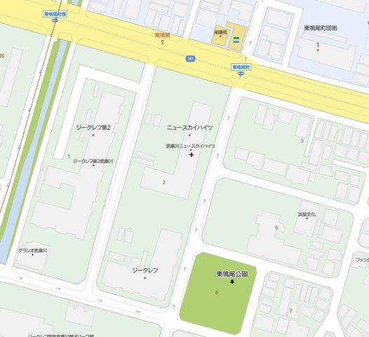 武庫川ニュースカイハイツの地図