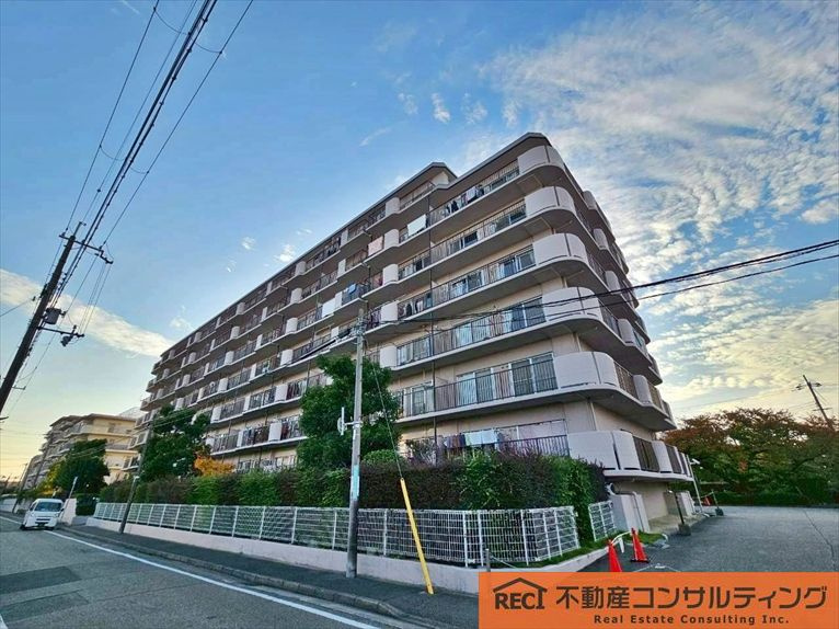 武庫川ニュースカイハイツの外観|東向き陽当たり良好
