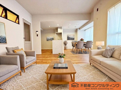 【居間・リビング】 | メゾン本山 | フルリノベーション済のお洒落な内装