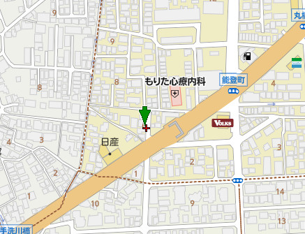 西宮市能登町　中古戸建の地図