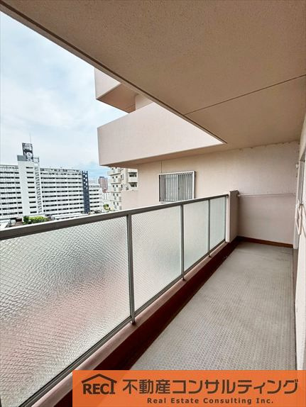 武庫川サニーハイツのバルコニー