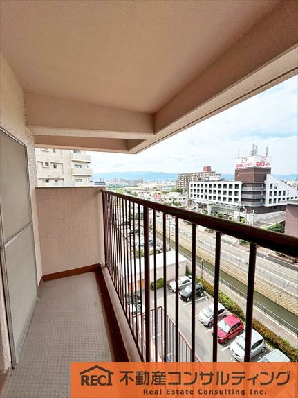 武庫川サニーハイツのバルコニー