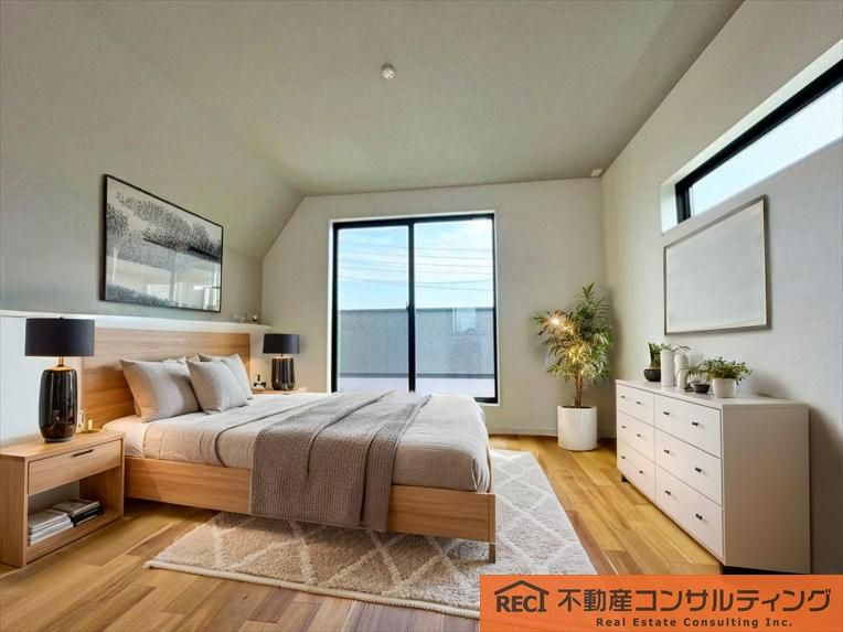 神戸市灘区薬師通4丁目　新築戸建　2号地の洋室