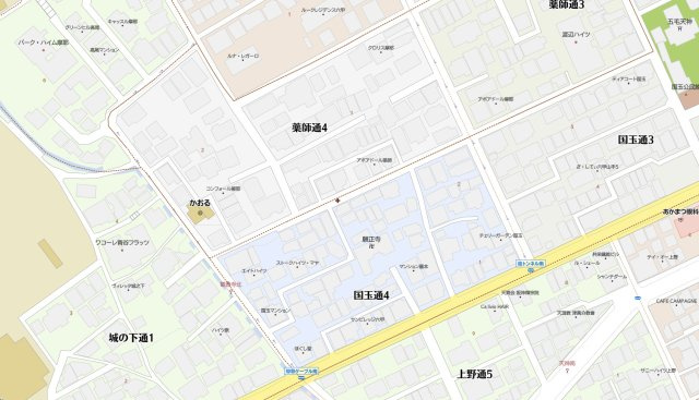 神戸市灘区薬師通4丁目　新築戸建　1号地の地図