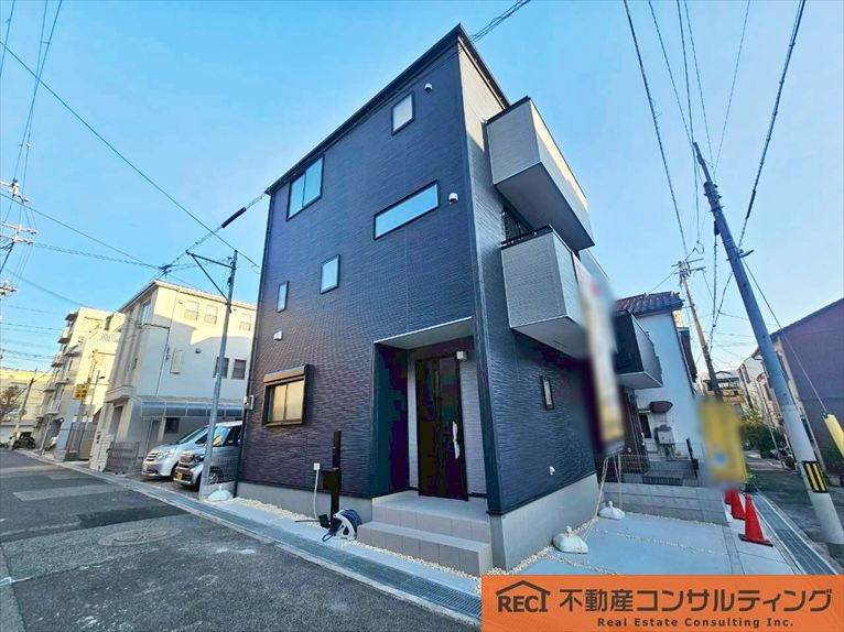 神戸市灘区神ノ木通3丁目　新築戸建　1号棟の外観