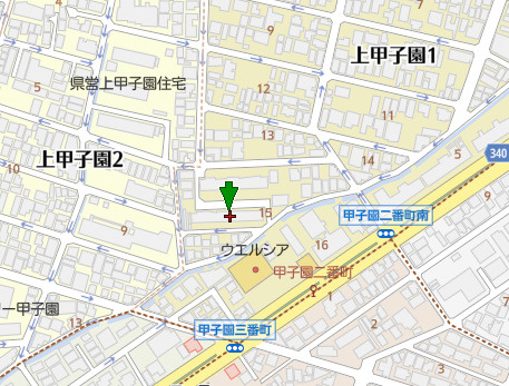 甲子園ビューハイツS棟の地図