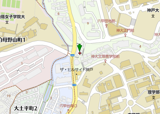 六甲山手グランドヒルズの地図