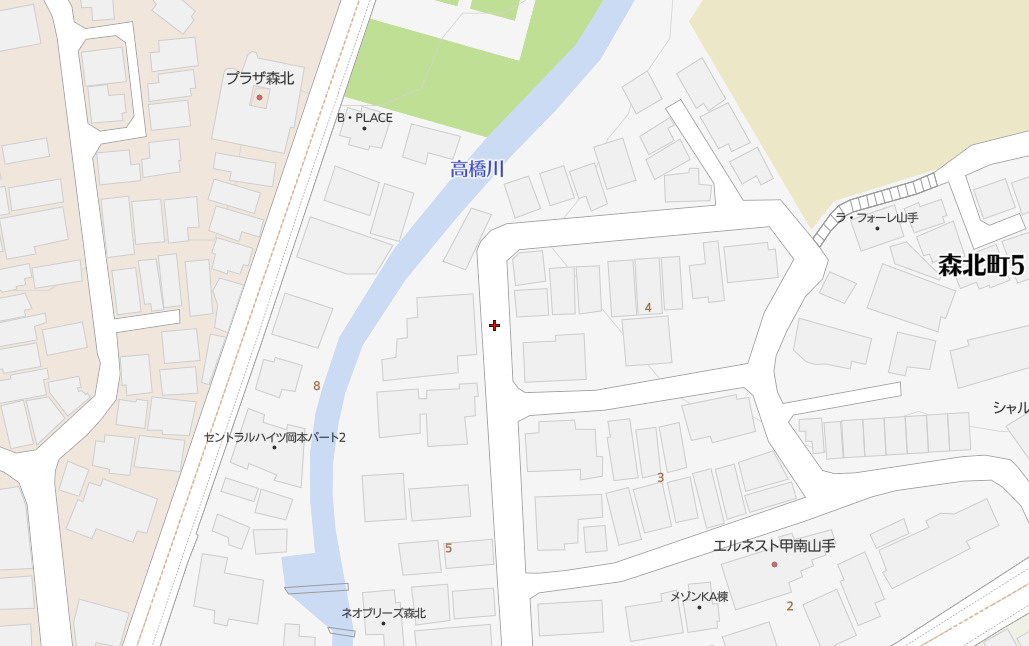 神戸市東灘区森北町5丁目　中古戸建の地図