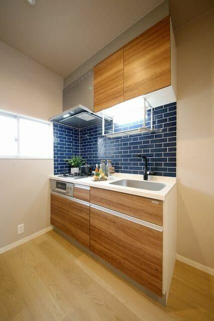 グリ－ンセフィラＢのキッチン|家具等は設置イメージです。