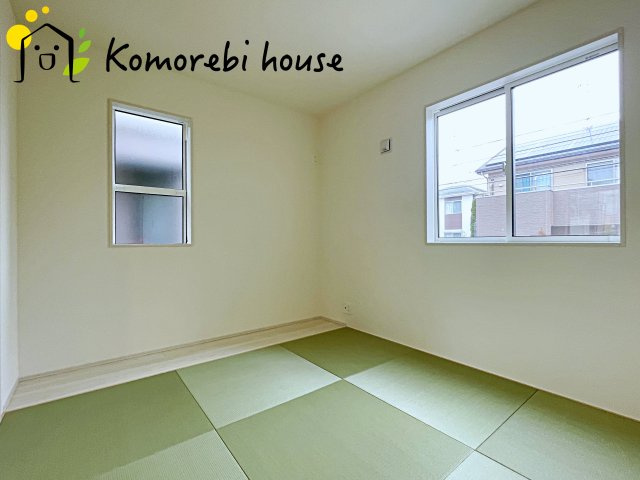 さいたま市見沼区深作3丁目　新築一戸建て　ブルーミングガーデン　01の和室|12/25　撮影済み
