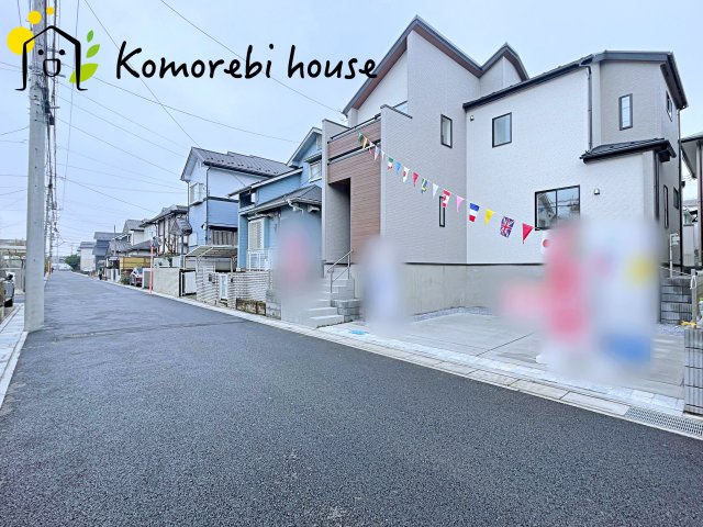 さいたま市見沼区深作3丁目　新築一戸建て　ブルーミングガーデン　01の前面道路含む現地写真|12/25　撮影済み