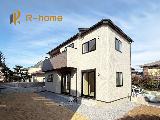 土浦市天川2丁目5期　新築戸建て　1号棟の外観|建物完成いたしました！ご予約で『平日』や『夕方』などでもご見学可能です！