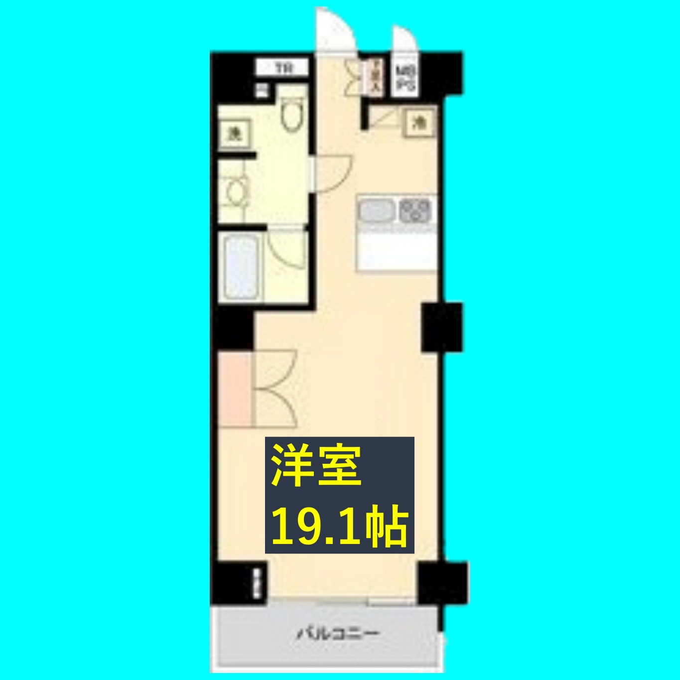 スクエア名駅南の間取り