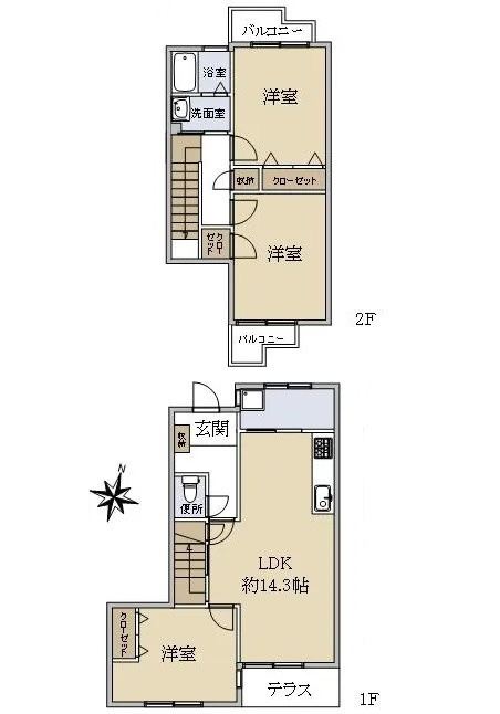 鈴が峰第二住宅5号棟(JS)の間取り
