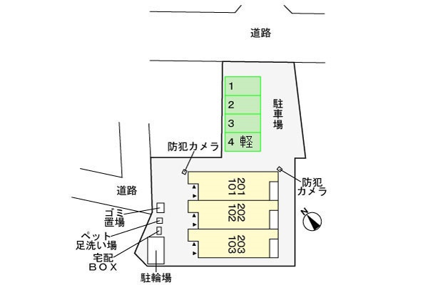 ハーベストの区画図