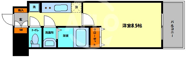 スプランディッド京橋EASTの間取り|スプランディッド京橋EAST　間取り