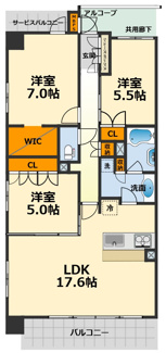 【間取り】 | ワコーレ西岡本グランプレイス