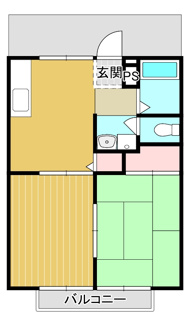 【間取り】 | サンシティたいらB