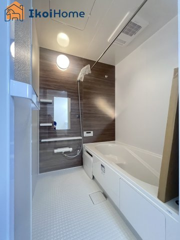 明石市朝霧山手町　新築戸建　全2棟　1号地の浴室|【ホームページに現地動画掲載中】●年中無休：当日予約可●「断熱ユニットバス・断熱浴槽」を使用。