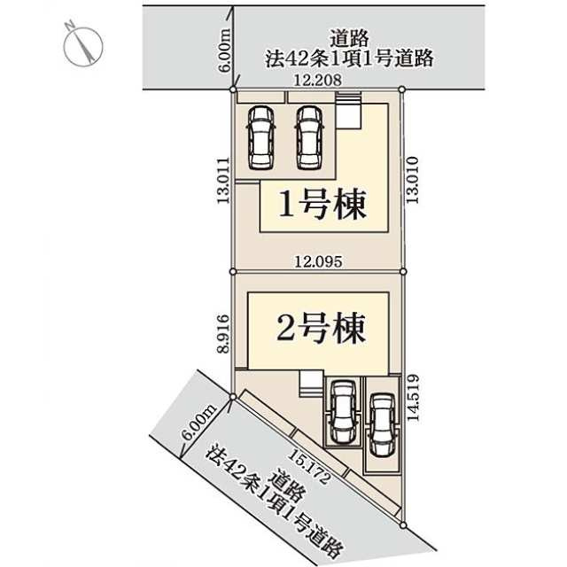 リーブルガーデン第５小山西城南　新築一戸建ての区画図