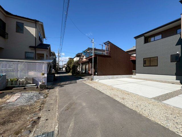【商談中】リーブルガーデン　岐阜市手力町第２　全２区画分譲の前面道路含む現地写真|■前面道路　■ヤマダ不動産　株式会社リライフ　
■夢のマイホーム購入をフルサポートします！